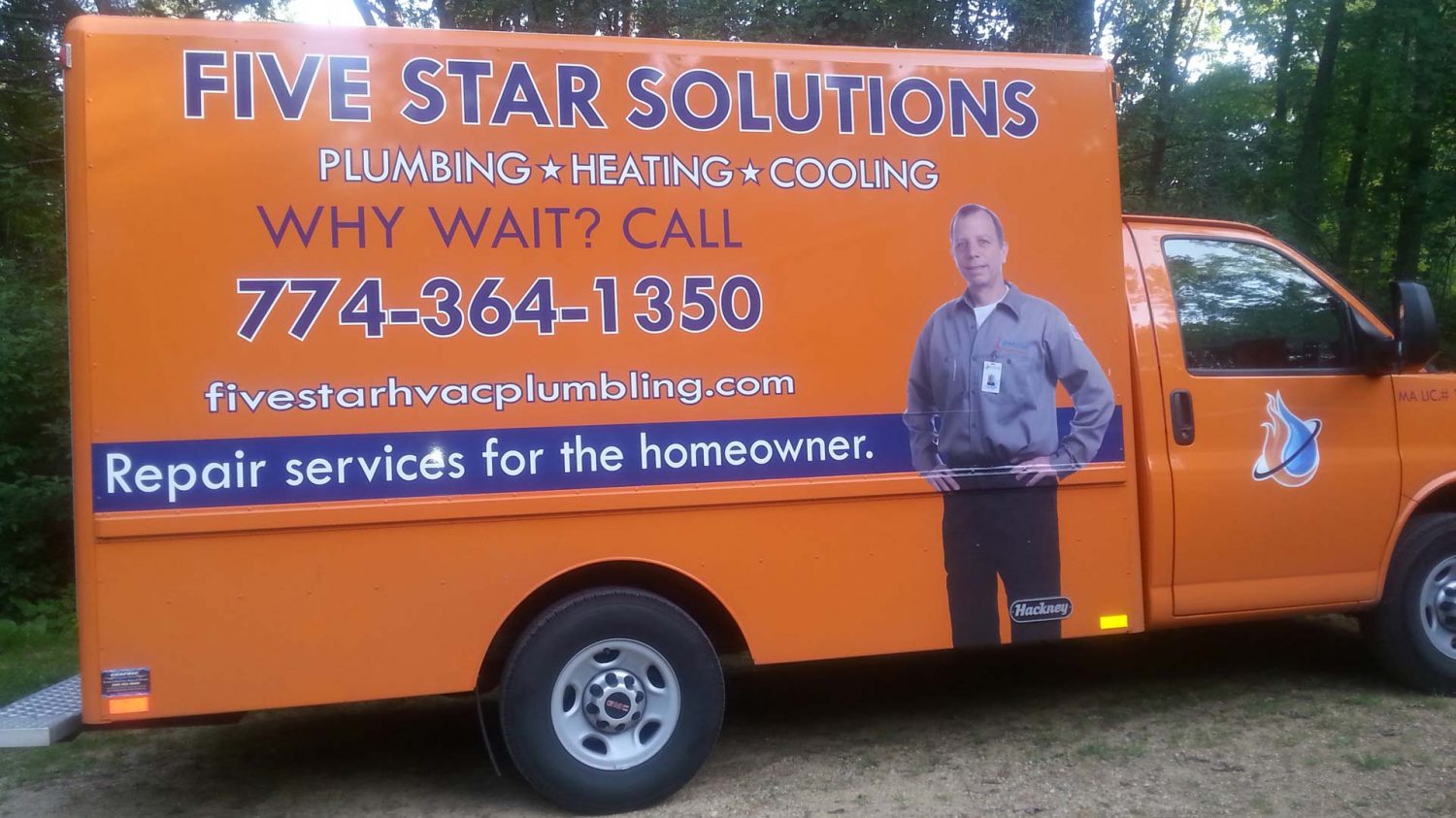 A photo of the Five Star Solutions truck